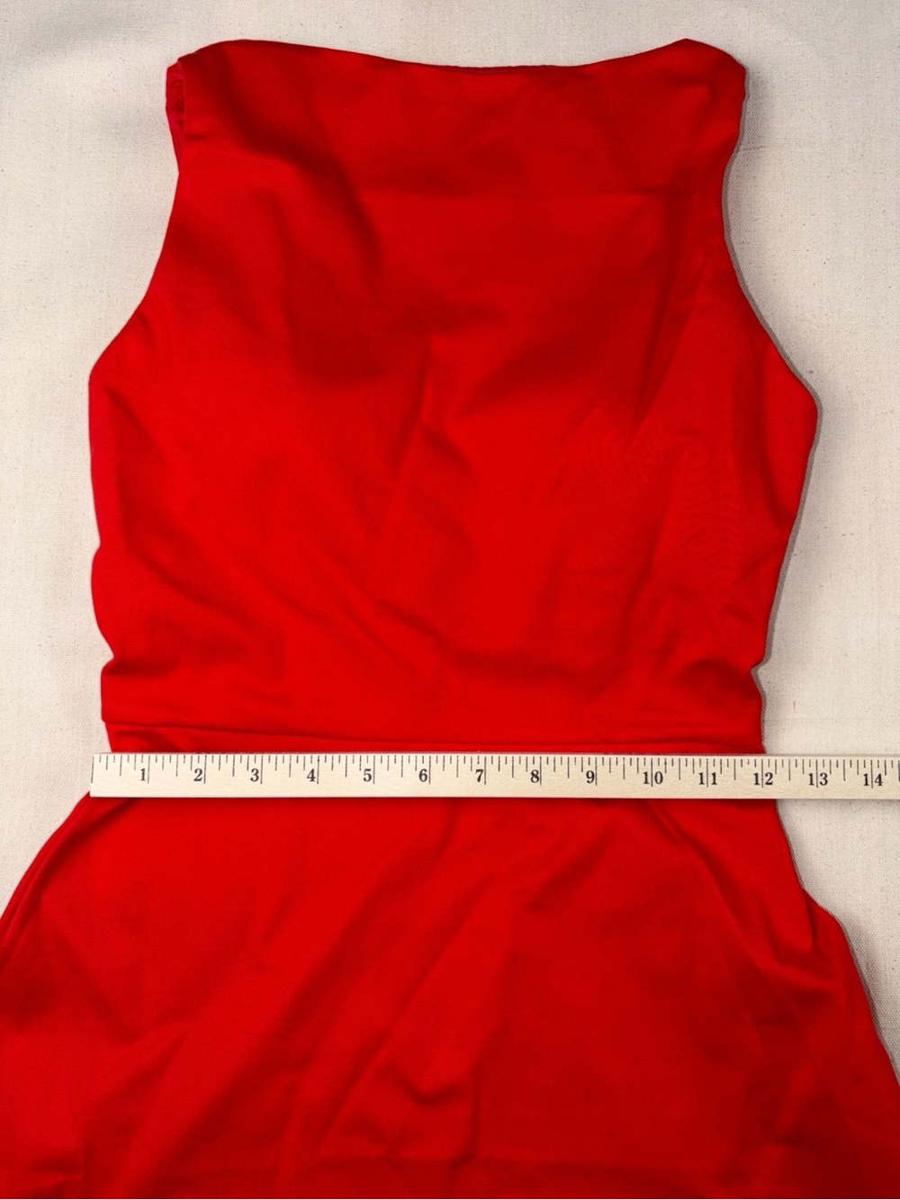 NWT OGL Red Ponte Boatneck Fit & Flare Mini Bra Dress Size S - Picture 4 of 5